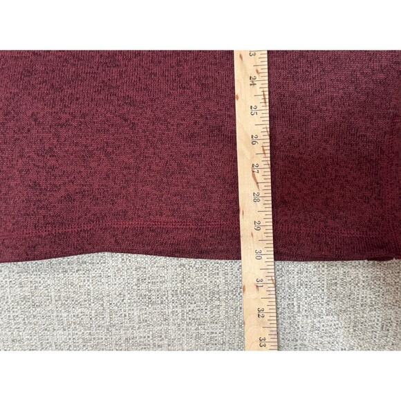 Lands End Sport Plus Size Maroon Pullover Sweater Tunic High Neck Long Sz 2X - Picture 8 of 11